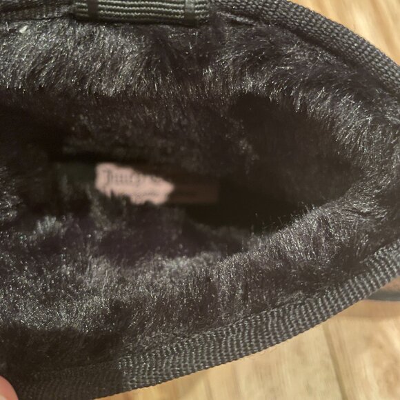 Juicy Couture Black Sparkly "Uggs" Boot Women's Size 6 - Picture 8 of 8